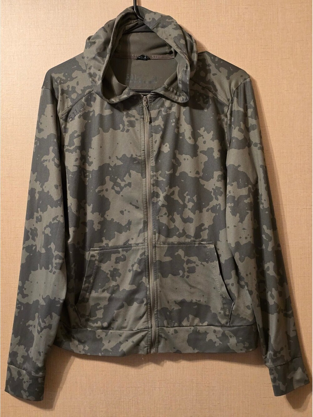 5.11 Tactical PT-R Camo Full Zip Hoodie Performance Jacket Medium